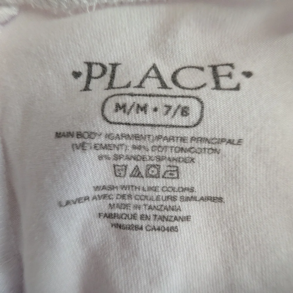 NWOT Children's Place Girls White Cotton Long Leggings Size M (7/8) 2 Pairs